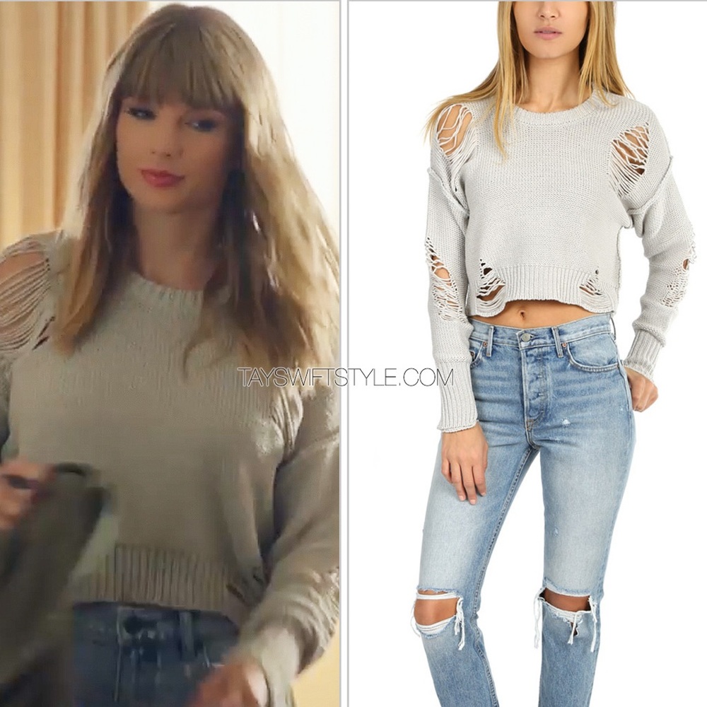 NSF Presley Destroyed Sweater